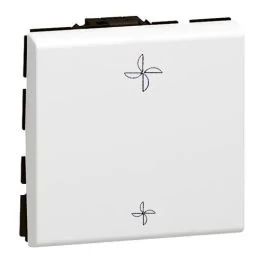 LEGRAND Mosaic Interrupteur commande VMC blanc - 077027L
