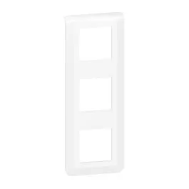 LEGRAND Mosaic Plaque triple verticale Blanc - 078823L