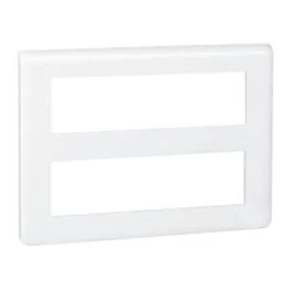 LEGRAND Mosaic Plaque horizontale 2x8 modules blanc - 078837L