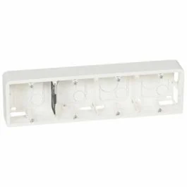 LEGRAND Mosaic Cadre saillie 4 postes ou 10 modules P40 blanc - 080284