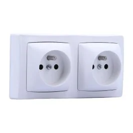LEGRAND Double prise de courant 2P+T en saillie blanc - 086076L