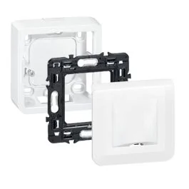 LEGRAND Mosaic Sortie de câble en saillie complet blanc