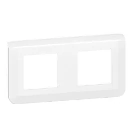 LEGRAND Mosaic Plaque double horizontale blanc EU - 277804L