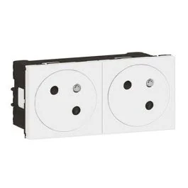 LEGRAND Mosaic Double prise de courant 2P+T blanc EU - 278164L