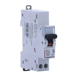 LEGRAND DNX3 Disjoncteur 25A auto Ph+N courbe D 4,5kA 230V - 406811