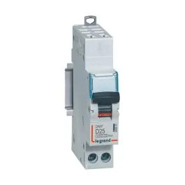 LEGRAND DNX3 Disjoncteur 25A auto Ph+N courbe D 4,5kA 230V - 406811
