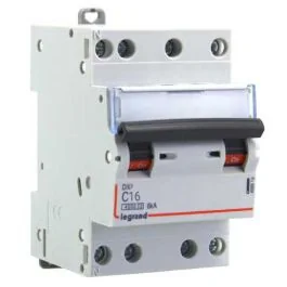 LEGRAND DX3 Disjoncteur tétrapolaire 16A courbe C 6kA 400V - 406910