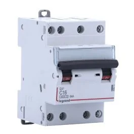 LEGRAND DX3 Disjoncteur tétrapolaire 16A courbe C 6kA 400V - 406910