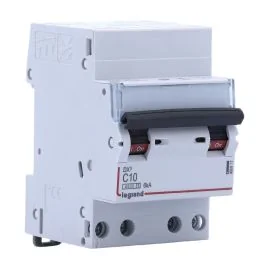LEGRAND DX3 Disjoncteur tétrapolaire 10A auto/vis courbe C 4,5kA 400V - 406917