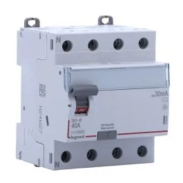 LEGRAND DX3 Interrupteur différentiel tétrapolaire 40A 30mA type AC 4 modules 400V - 411661