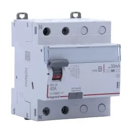 LEGRAND DX3 Interrupteur différentiel bipolaire 40A 30mA type B 4 modules 400V - 411956