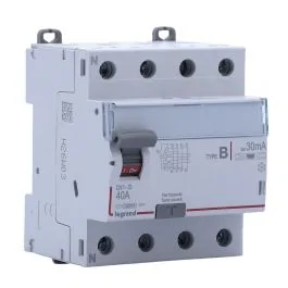 LEGRAND DX3 Interrupteur différentiel tétrapolaire 40A 30mA type B 4 modules 400V - 411966