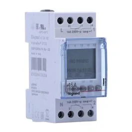 LEGRAND Interrupteur horaire 16A monophasé digital programmable annuel 2 modules - 412630