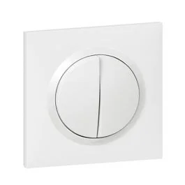 LEGRAND Dooxie Interrupteur double va et vient blanc complet