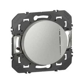 LEGRAND Dooxie Bouton poussoir lumineux aluminium - 600016