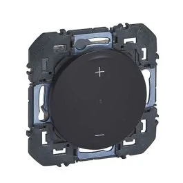 LEGRAND Dooxie Interrupteur variateur universel 3 fils 150W noir - 600266A