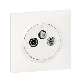 LEGRAND Dooxie Prise TV - R - SAT blanc complet