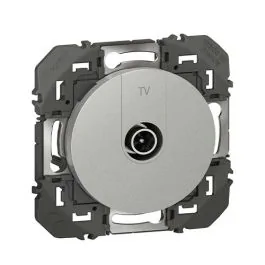 LEGRAND Dooxie Prise TV simple étoile blindée aluminium - 600451