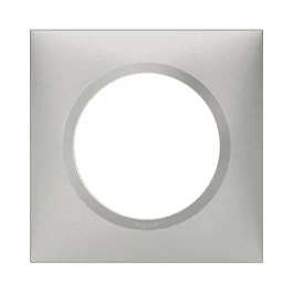 LEGRAND Dooxie Plaque simple aluminium - 600851