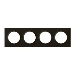 LEGRAND Dooxie Plaque quadruple noir - 600894