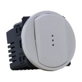 LEGRAND Céliane Interrupteur ou va-et-vient sans neutre avec voyant témoin intégré blanc - CB0016