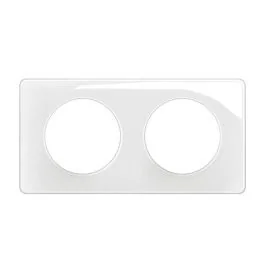LEGRAND Céliane Plaque double blanc émaillé - CP0002
