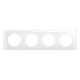 LEGRAND Céliane Plaque quadruple blanc émaillé - CP0004