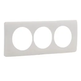 LEGRAND Céliane Plaque triple blanc emaillé E57 - CP0007