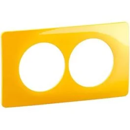 LEGRAND Céliane Plaque double jaune safran E57 - CP0406