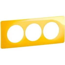 LEGRAND Céliane Plaque triple jaune safran E57 - CP0407