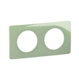 LEGRAND Céliane Plaque double vert celadon - CP0502