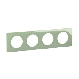 LEGRAND Céliane Plaque quadruple vert celadon - CP0504