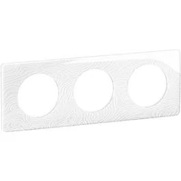 LEGRAND Céliane Plaque triple blanc relief - CP0603