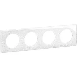 LEGRAND Céliane Plaque quadruple blanc relief - CP0604