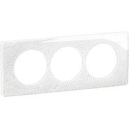 LEGRAND Céliane Plaque triple blanc relief E57 - CP0607