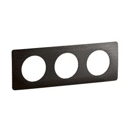 LEGRAND Céliane Plaque triple noir meteore - CP0703
