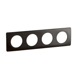 LEGRAND Céliane Plaque quadruple noir meteore - CP0704