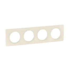 LEGRAND Céliane Plaque quadruple blanc amande - CP1104