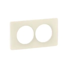 LEGRAND Céliane Plaque double blanc amande E57 - CP1106
