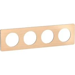 LEGRAND Céliane Plaque quadruple hêtre - CP1404