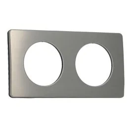 LEGRAND Céliane Plaque double acier satiné - CP1802