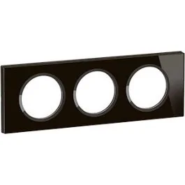 LEGRAND Céliane Plaque triple verre onyx noir - CP1903