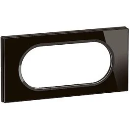 LEGRAND Céliane Plaque 4 à 5 modules verre onyx noir - CP1908