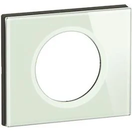 LEGRAND Céliane Plaque simple verre opale blanc - CP2001