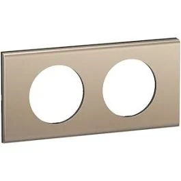 LEGRAND Céliane Plaque double nickel satiné - CP2102