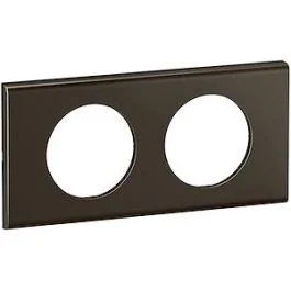 LEGRAND Céliane Plaque double nickel sombre satiné - CP2202