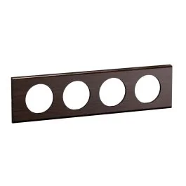 LEGRAND Céliane Plaque quadruple frêne wengué - CP2504