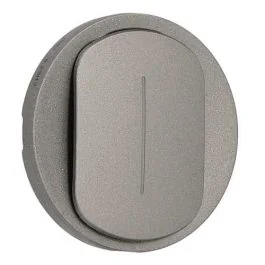 LEGRAND Céliane Enjoliveur interrupteur ou va-et-vient témoin titanium - CT0007