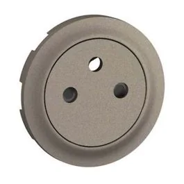 LEGRAND Céliane Enjoliveur prise de courant 2P+T surface titane - CT0111