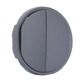 LEGRAND Céliane Enjoliveur double poussoir NO+NF lumineux titanium - CT3001